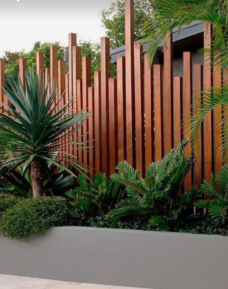 8 - Exterior Wood design with Plant selection